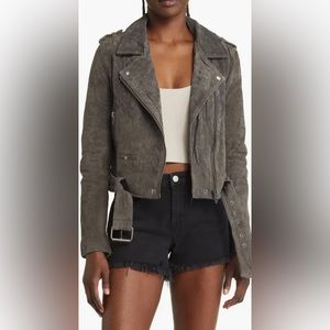 BLANKNYC leather Moto jacket. New with tags. Shadow gray